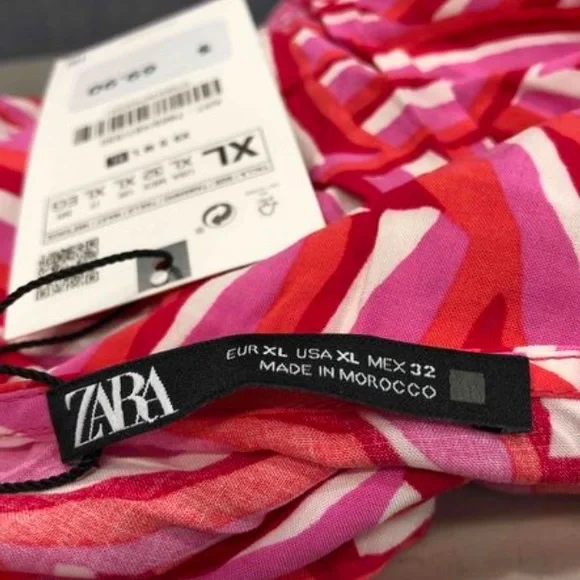 Vibrant Pink Patterned Dress - Picture 6 of 7